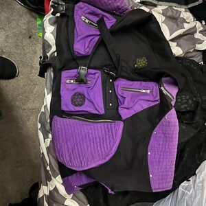 Men's Purple and Black tactical samurai Vest